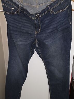 torrid Dark Blue Boot Cut Jeans with Contrast Stitching